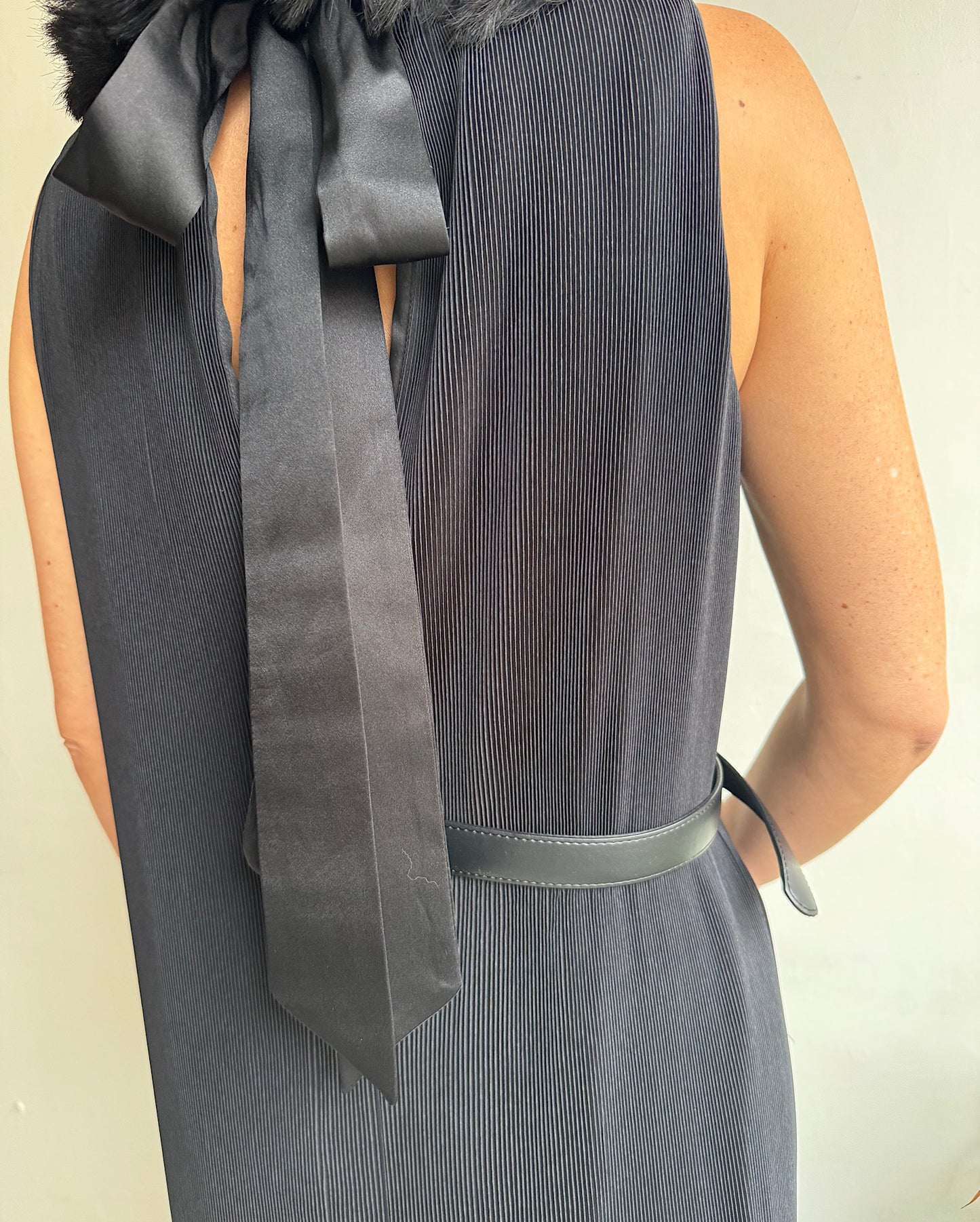 SALE Black Pleated Dress ~ Size S