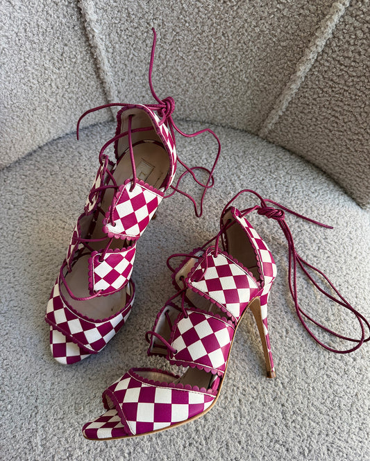 Checkered Peeptoes ~ Size 4