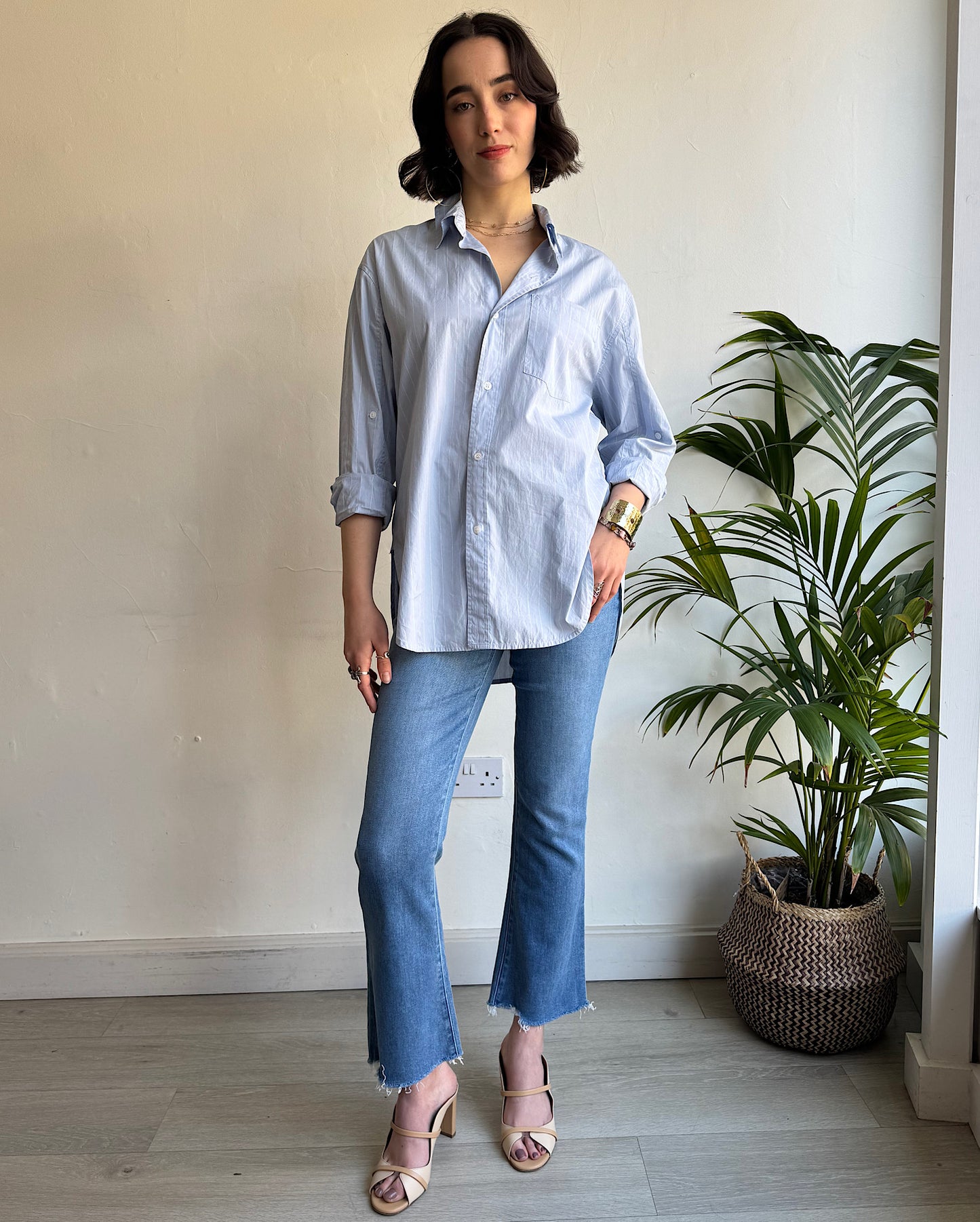 “Kayla” Pinstripe Shirt ~ Size S