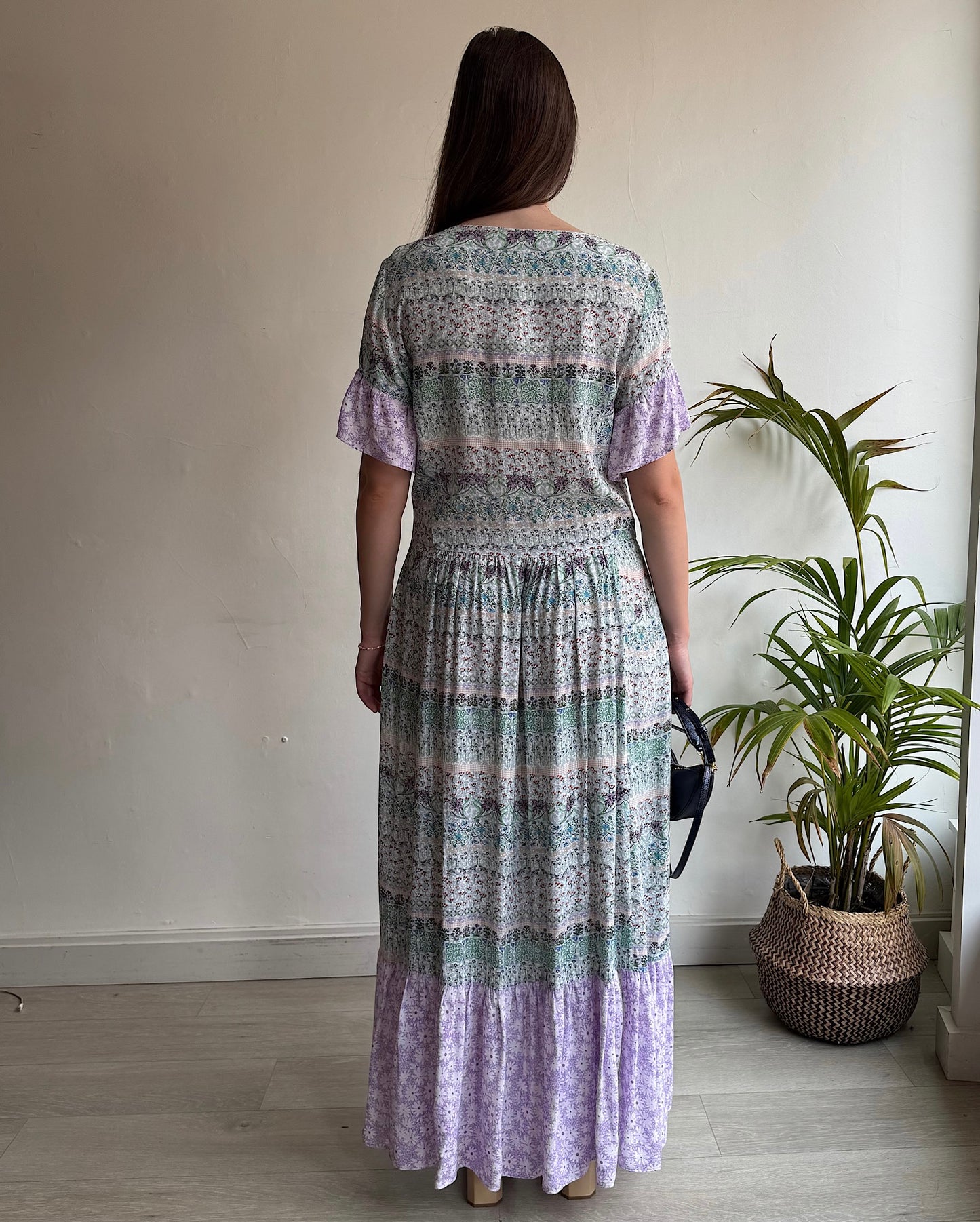 Floral Maxi Dress ~ Size XS