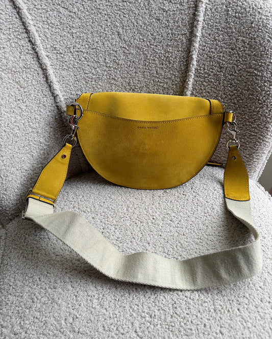 Yellow Suede Bag