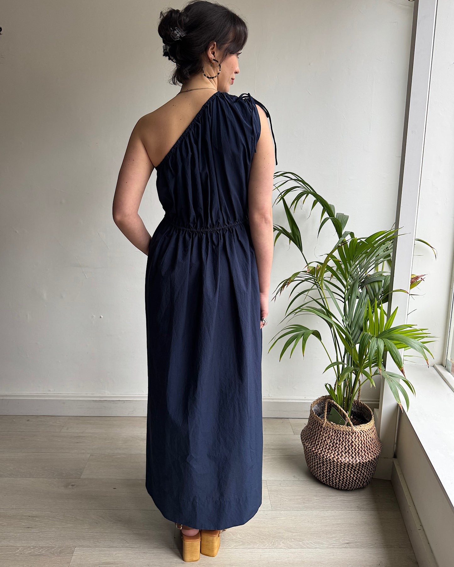 SALE Navy Asymmetric Dress ~ Size 10