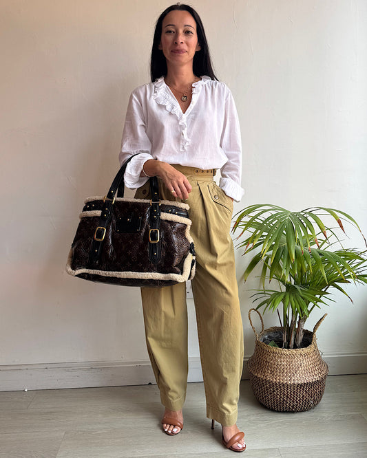Ulla Johnson Camel Barrel Leg Trousers ~ Size 10