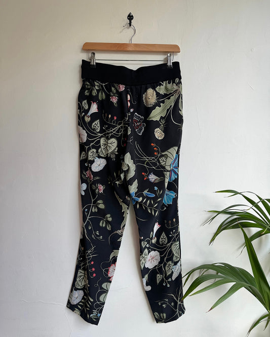 Patterned Silk Trousers ~ Size 10