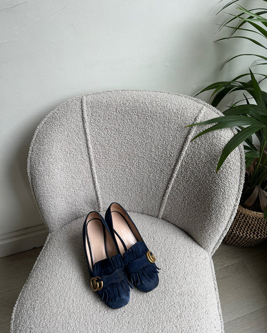 Navy Marmont Loafers ~ Size 3.5