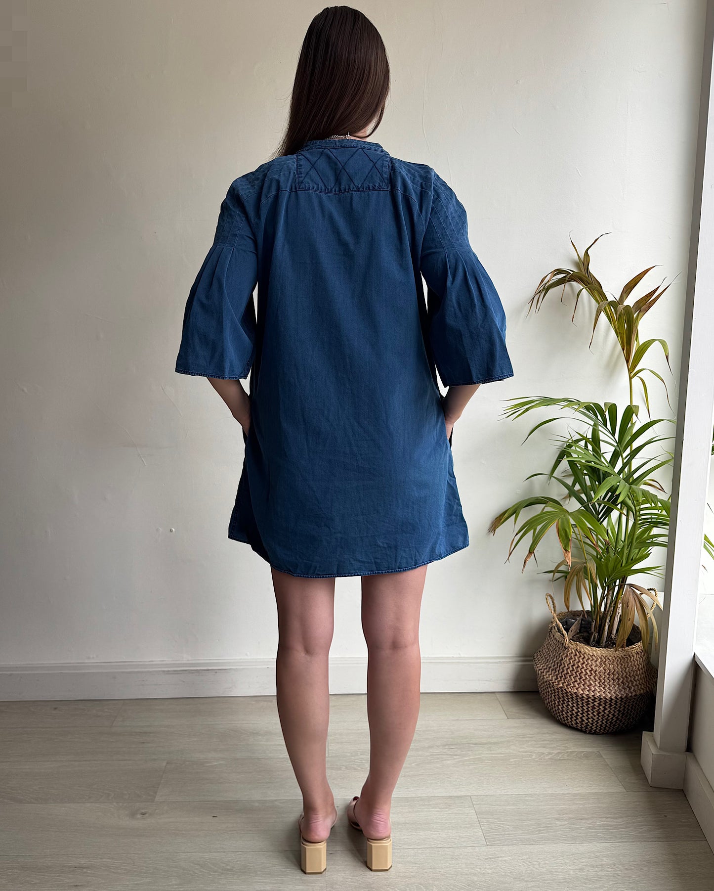 Denim Mini Dress ~ Size M