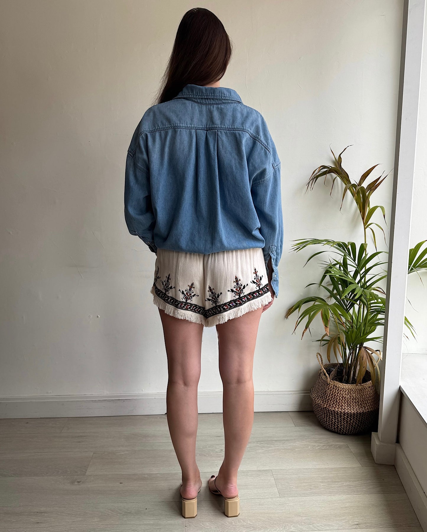 Embroidered Shorts ~ Size 8