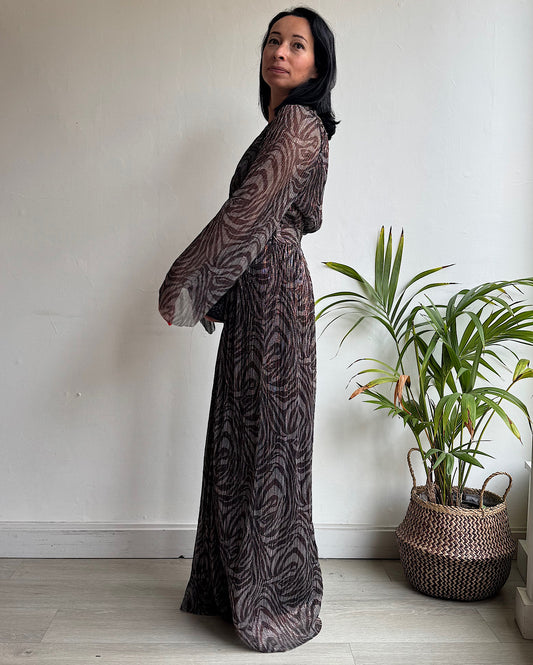 Lurex Maxi Dress ~ Size M