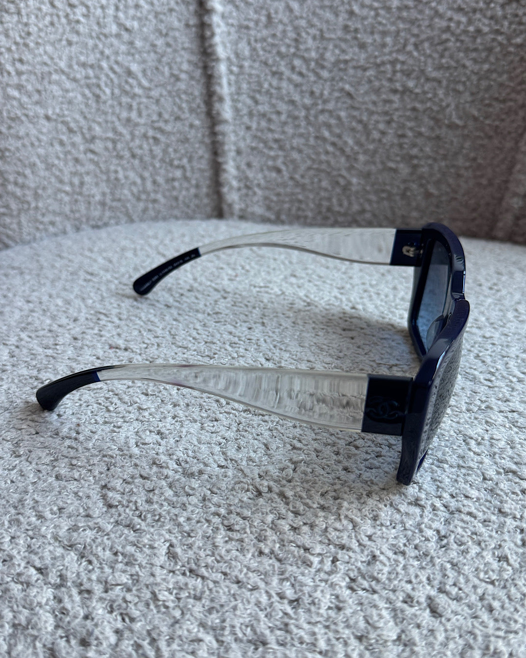 Chanel Navy and Clear Sunglasses