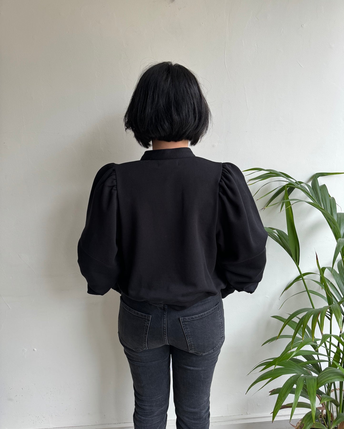 Black Top With Neck Tie ~ Size XS
