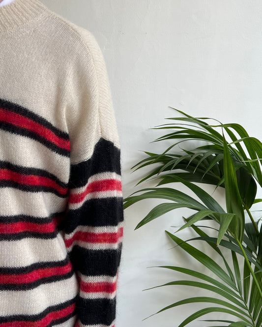 Striped Superkid Mohair Jumper ~ Size L