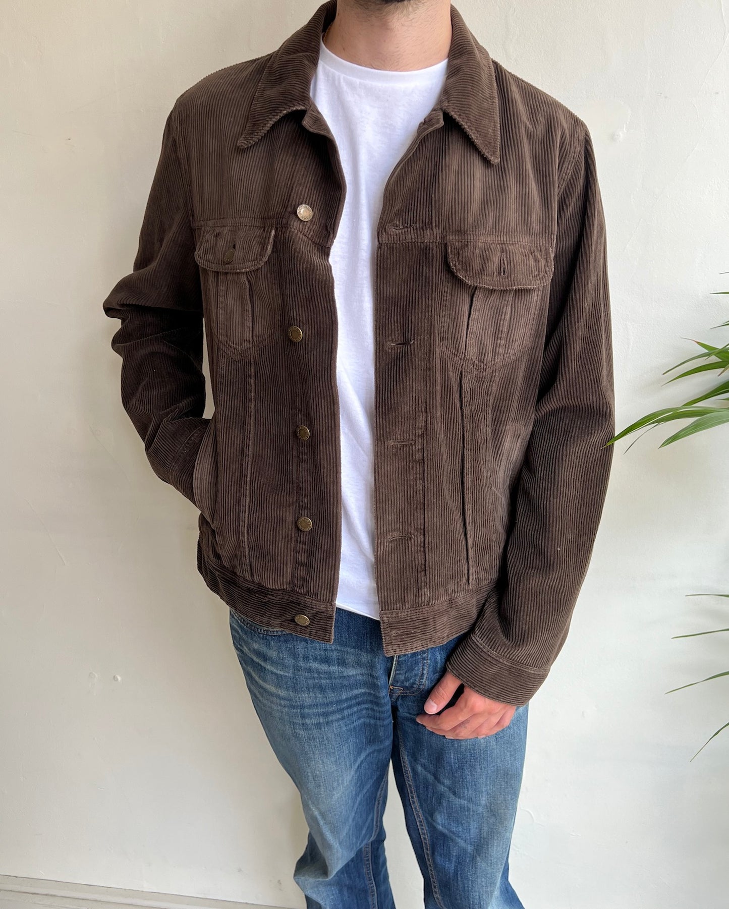 Classic Brown Cord Jacket ~ Size S