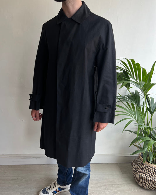 Black Gucci Cotton Mac ~ Size S full length