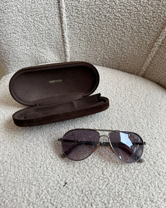 Silver Marco Aviator Sunglasses