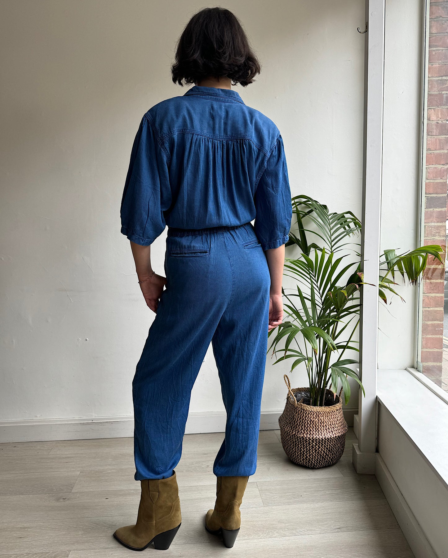 Back view of pre-loved Wanda The Power Jumpsuit from Donna Ida