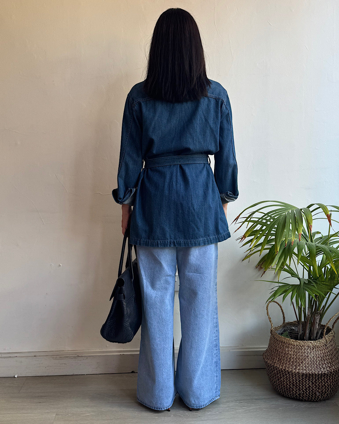 Reformation Belted Dylan Denim Jacket ~ Size M