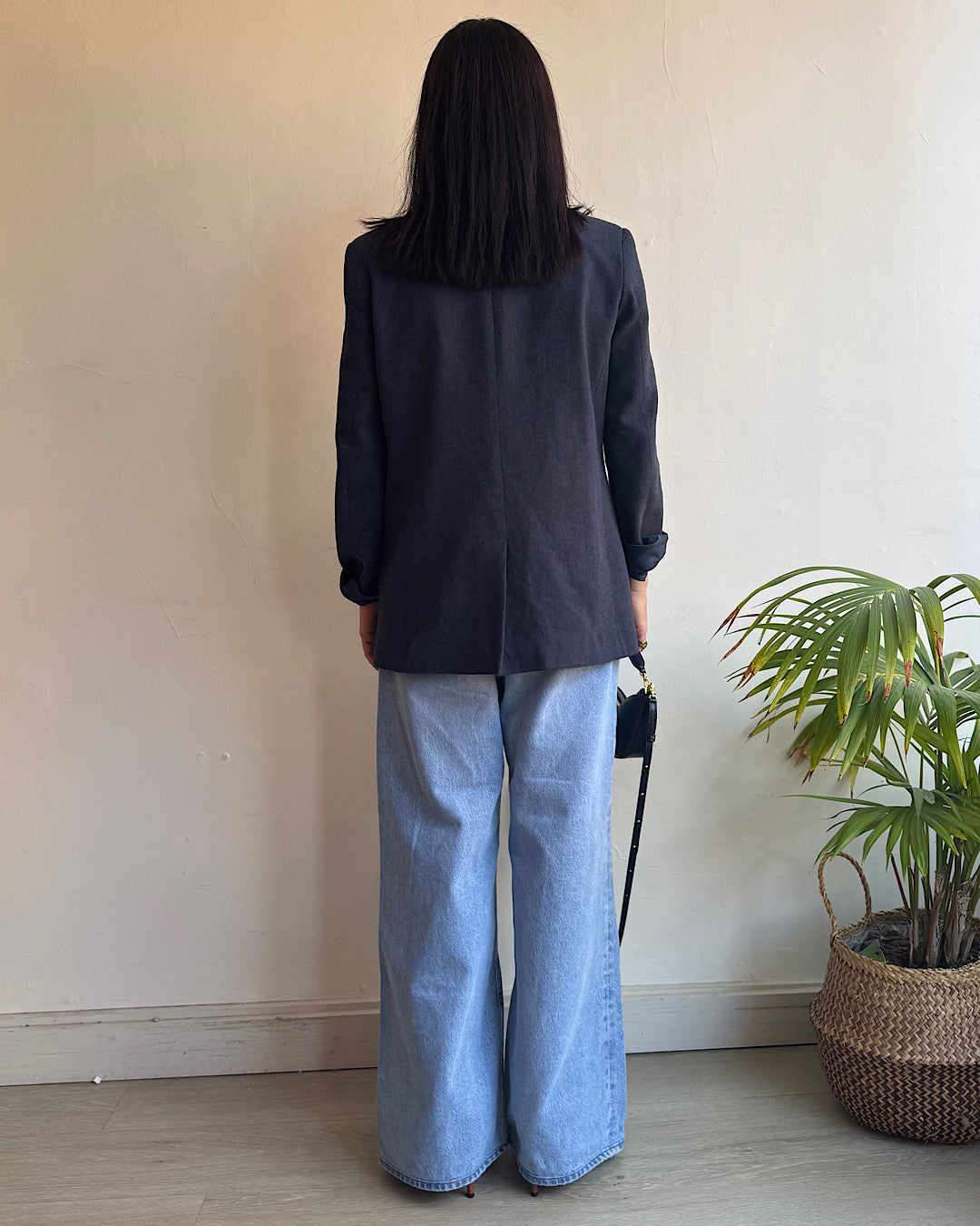 Maison Hotel Navy Linen Blazer ~ Size XS