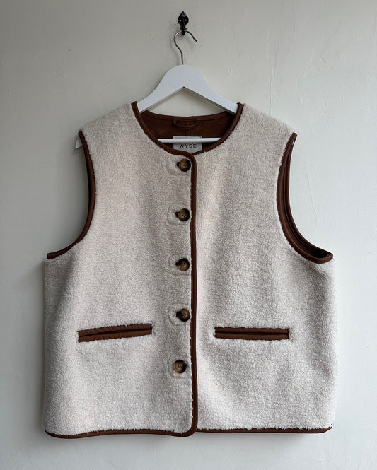 Faux Shearling Gilet ~ Size L