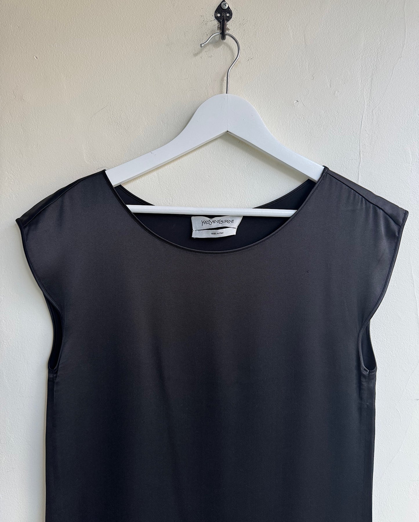 Black Silk Satin Dress ~ Size 8/10