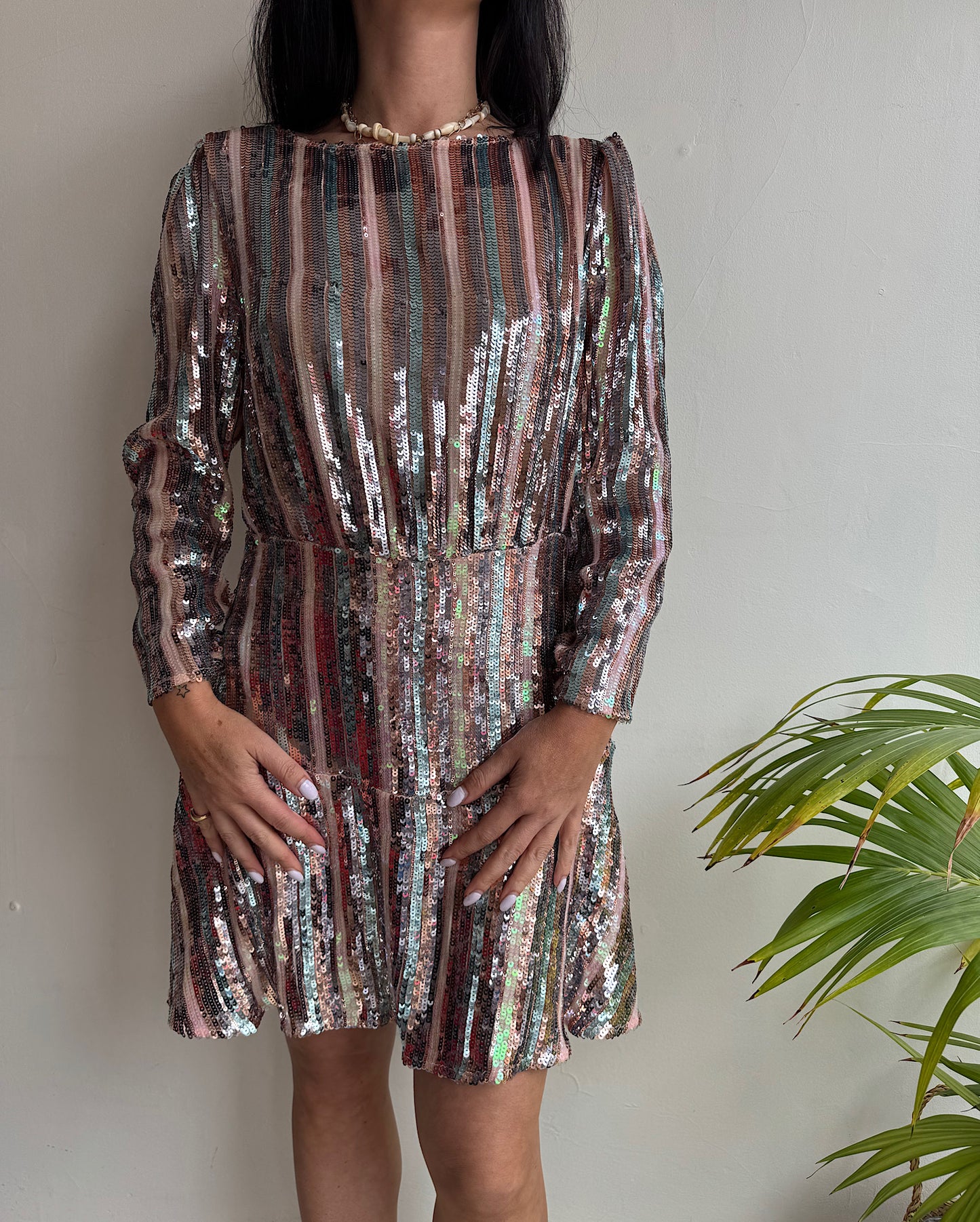 Rixo Kyla Sequin Mini Dress ~ Size S