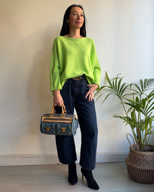 Bright Green Cashmere ~ Size S