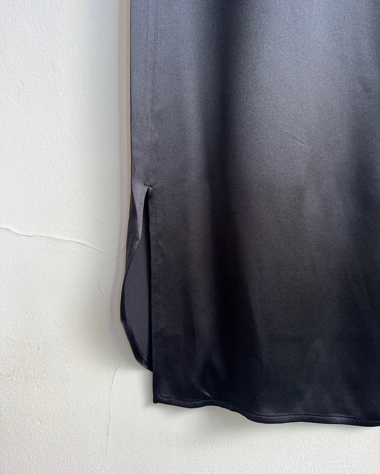 Black Silk Satin Dress ~ Size 8/10