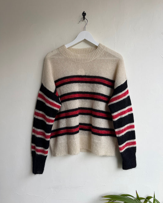 Mohair Blend Stripe Knit ~ Size 10