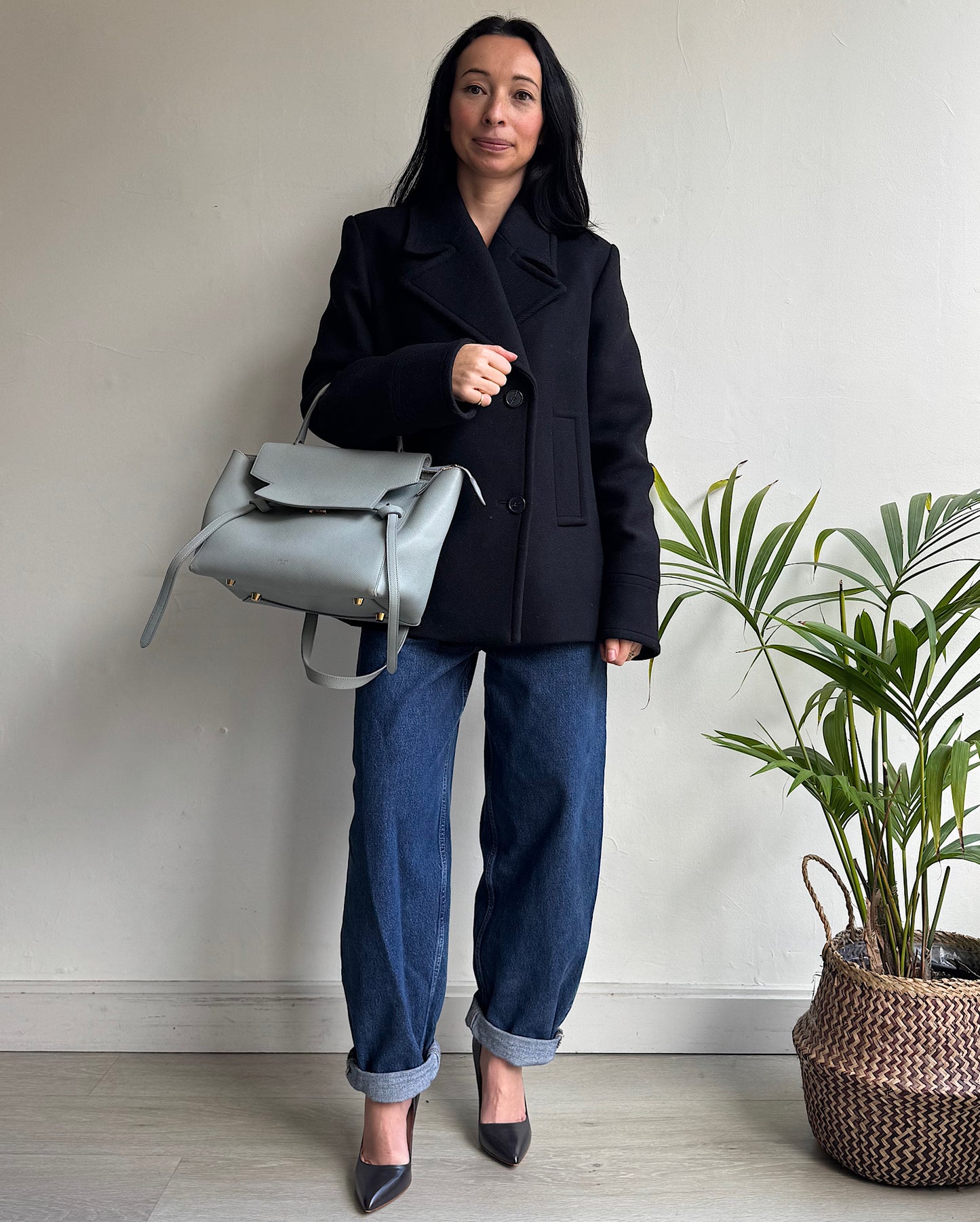 Black Pea Coat ~ Size 10