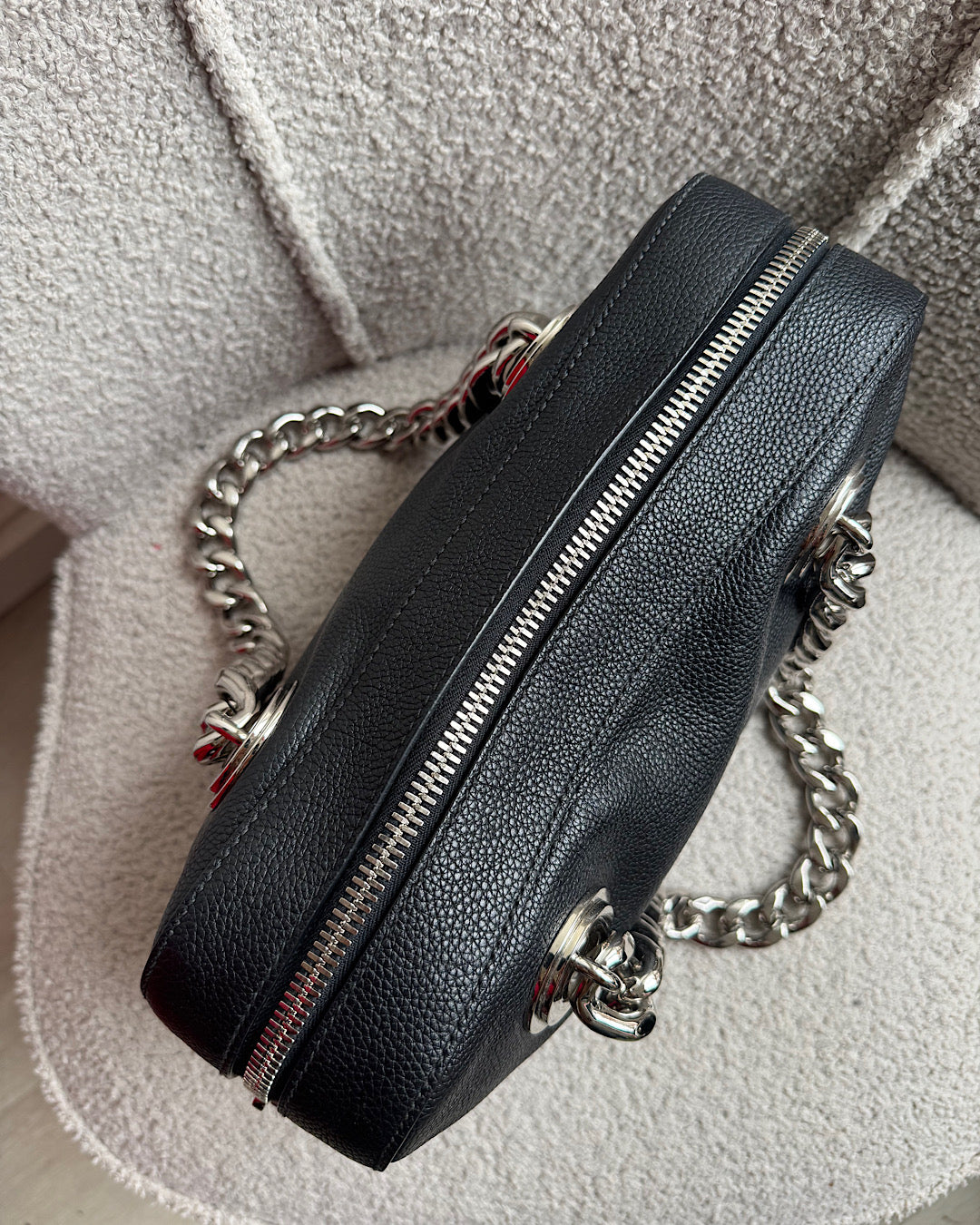 Prada Bag With Silver Chain Handles
