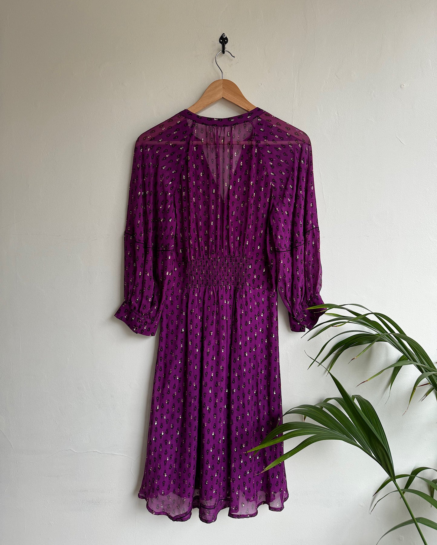 Purple Lurex Dress ~ Size S