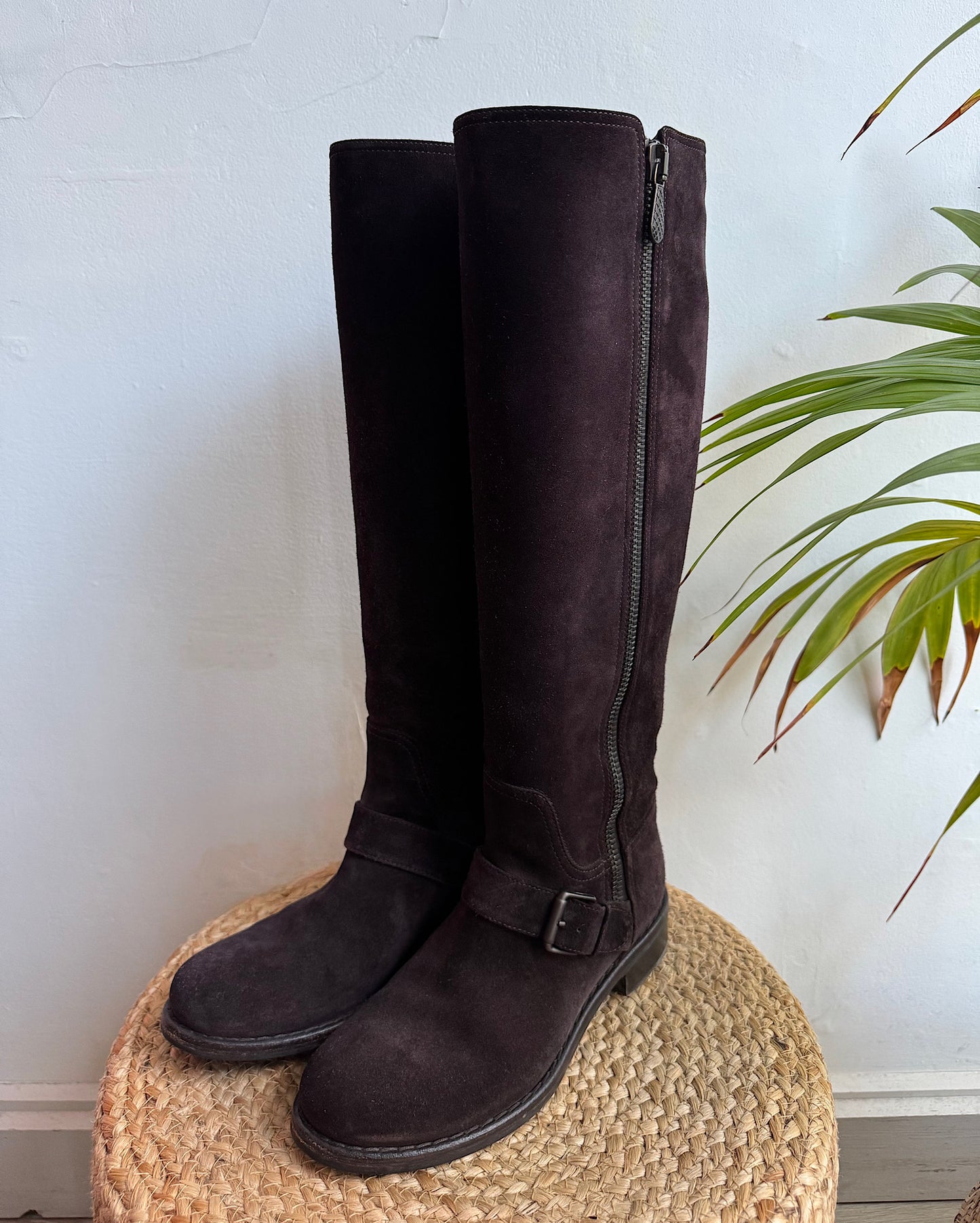 Brown Suede Boots ~ Size 5