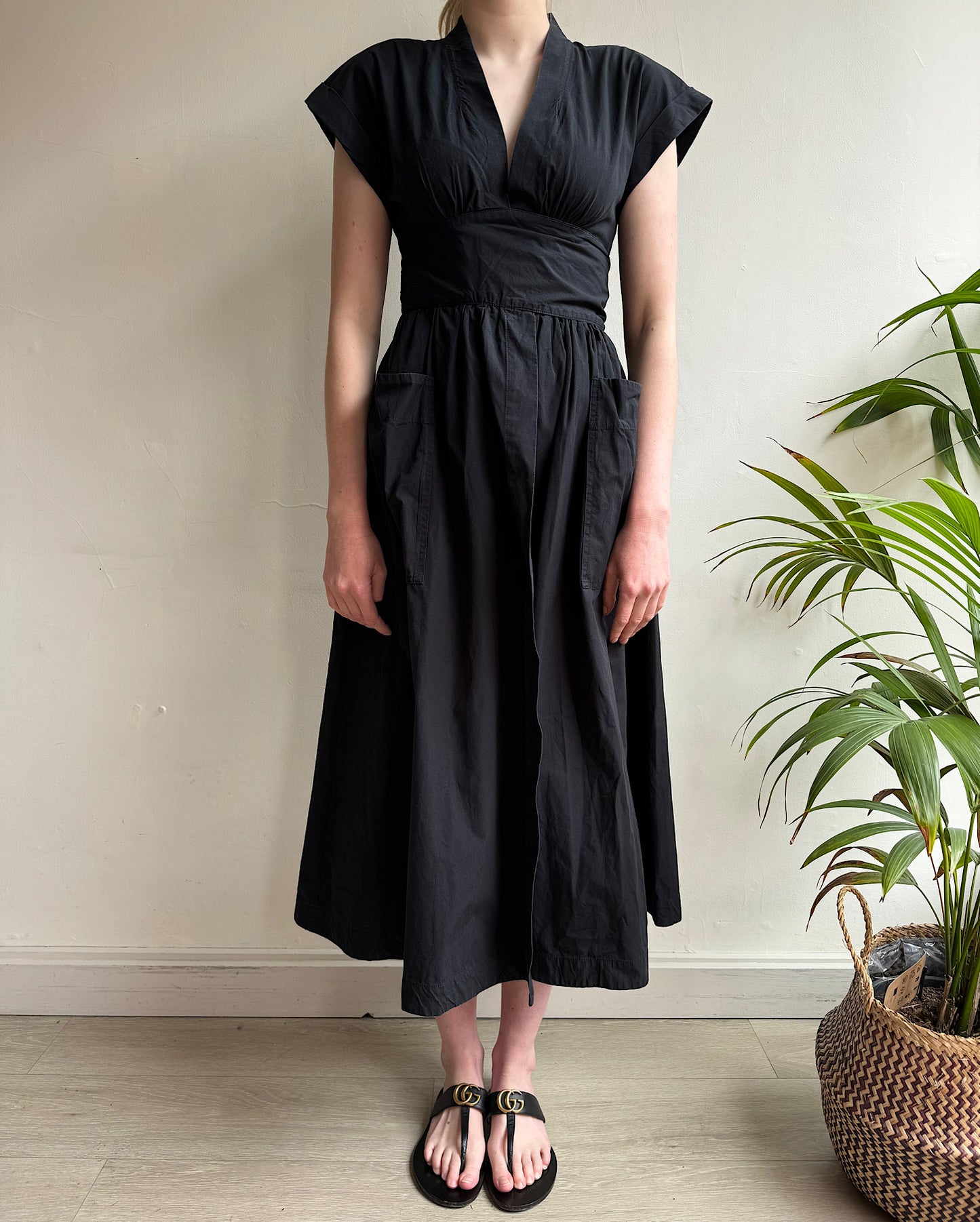 SALE Black Wrap Dress ~ Size 8