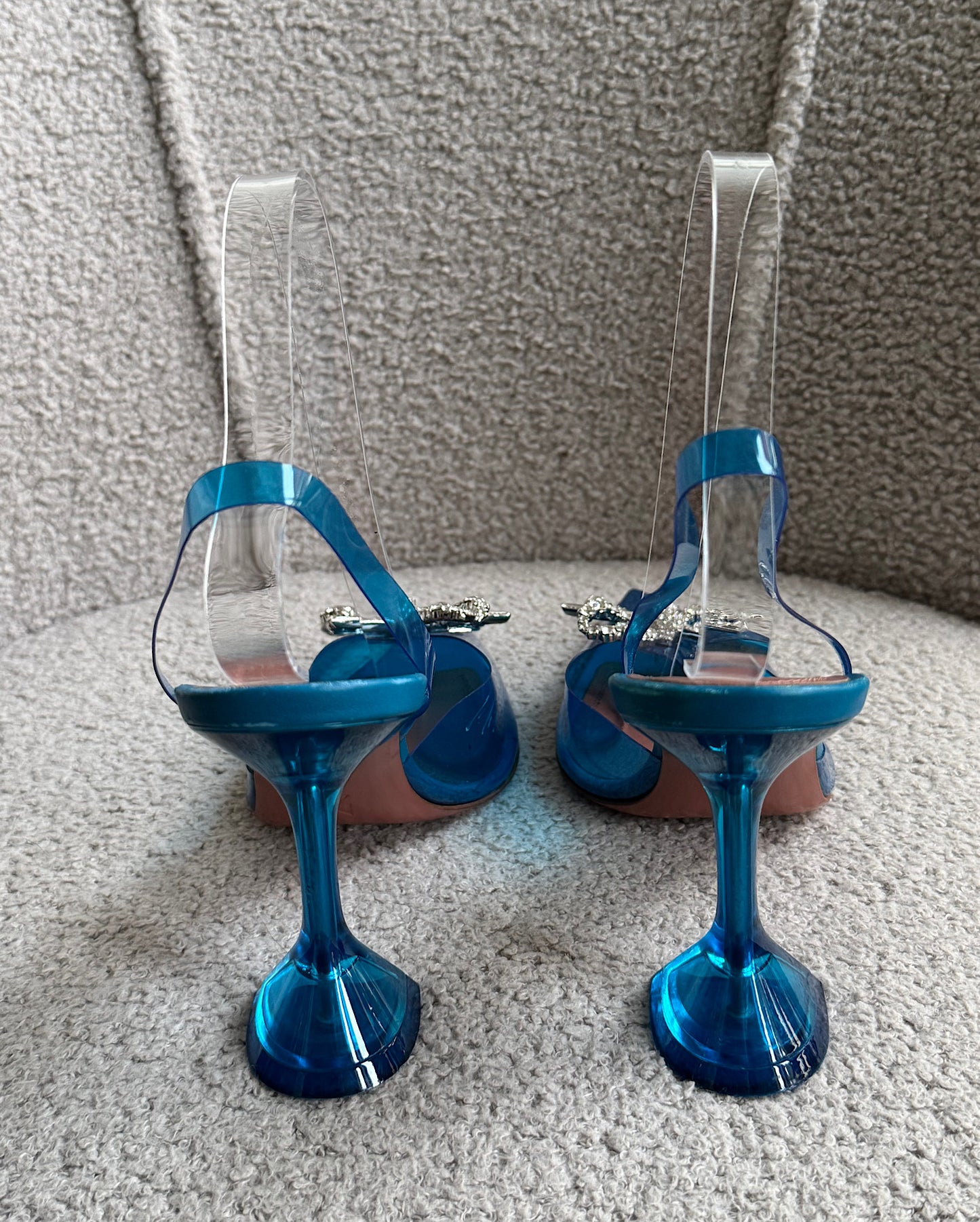 Blue Rosie Glass Slingbacks ~ Size 6.5