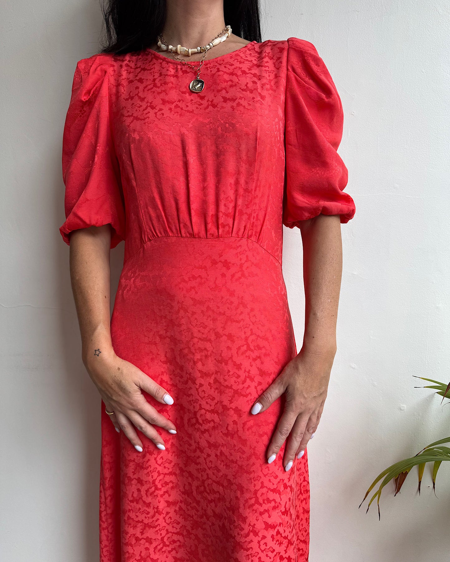 Fee Gee Coral Dress ~ Size 8