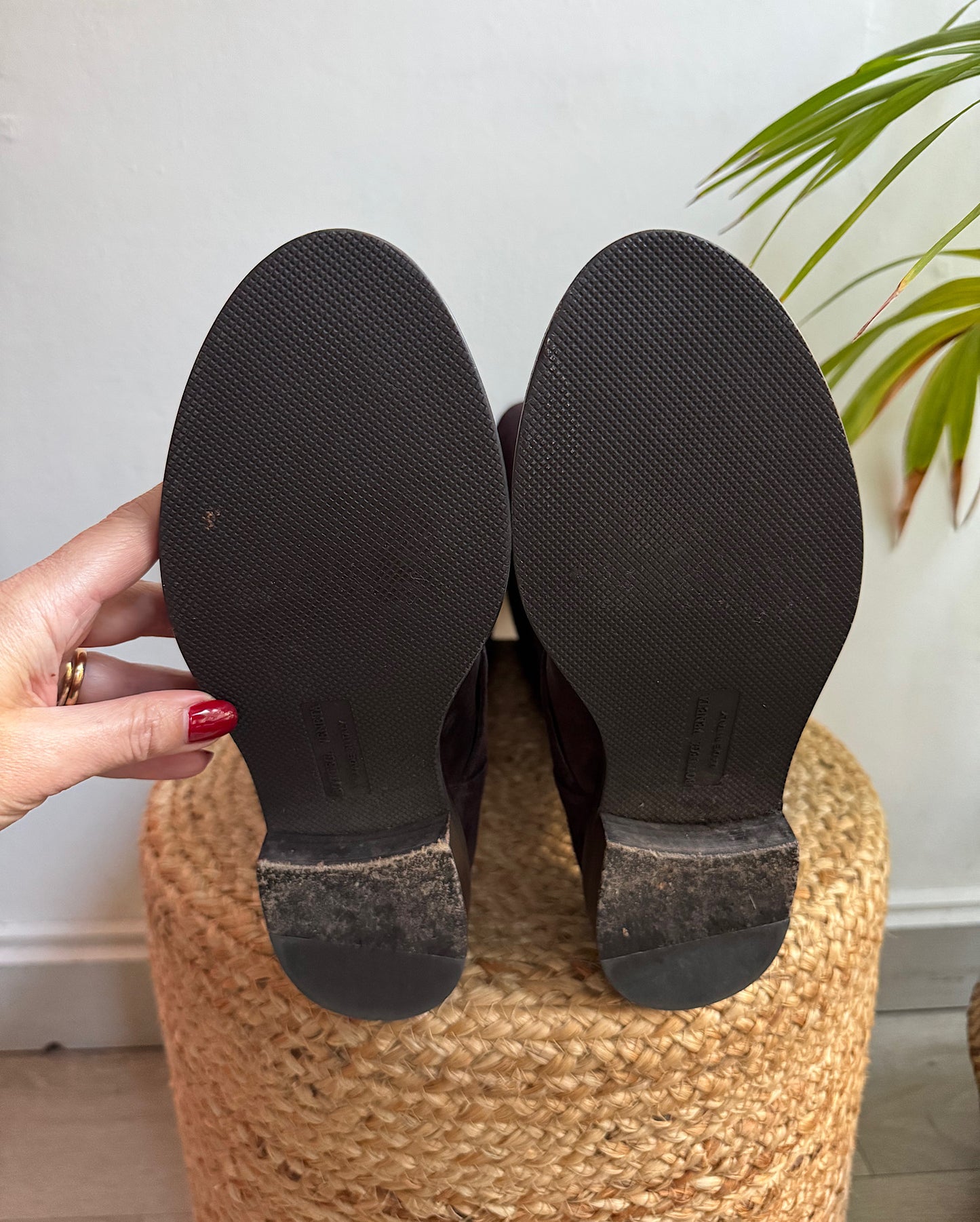 Brown Suede Boots ~ Size 5