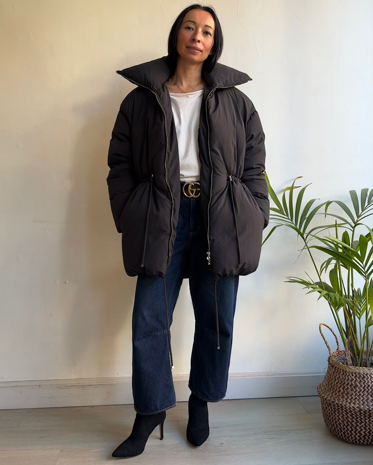 Drawstring Down Jacket ~ Size 6/8