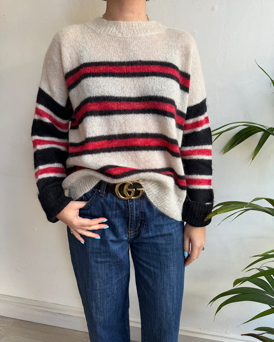 Striped Mohair Knit ~ Size XS