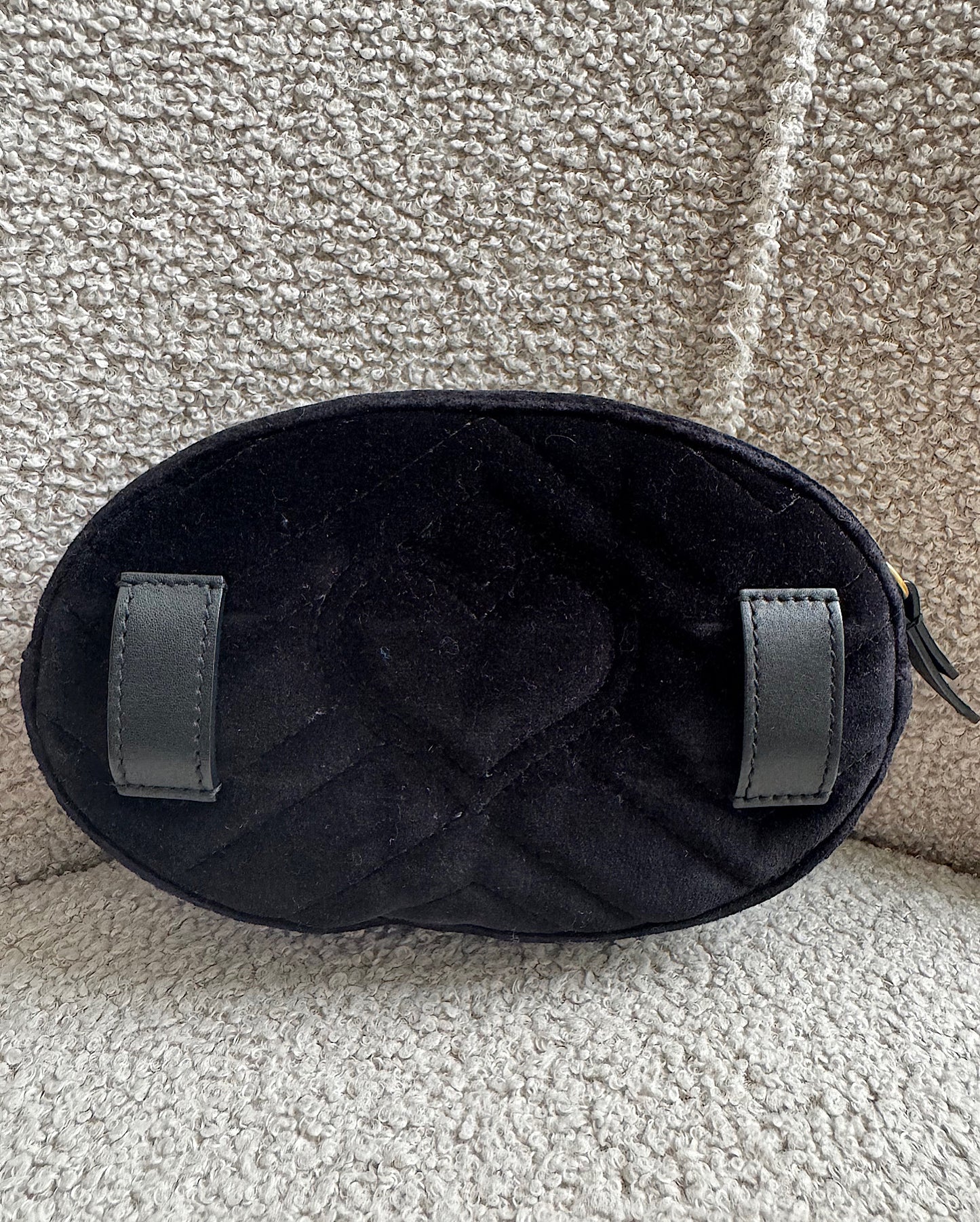 Black Velvet Marmont Belt Bag