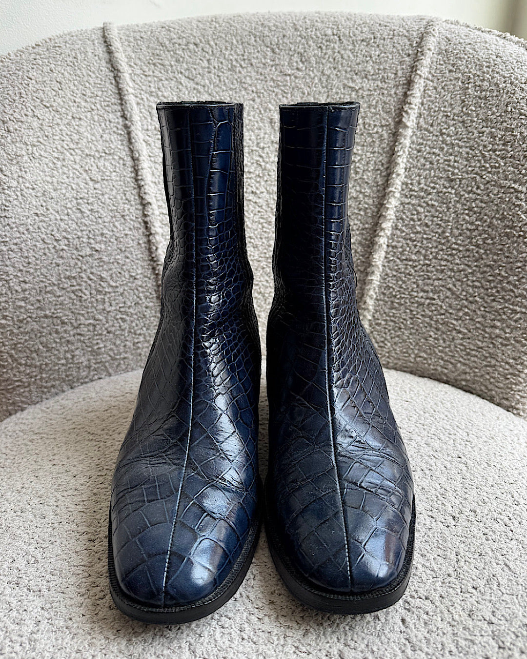 Paul Smith Navy Ankle Boots ~ Size 7