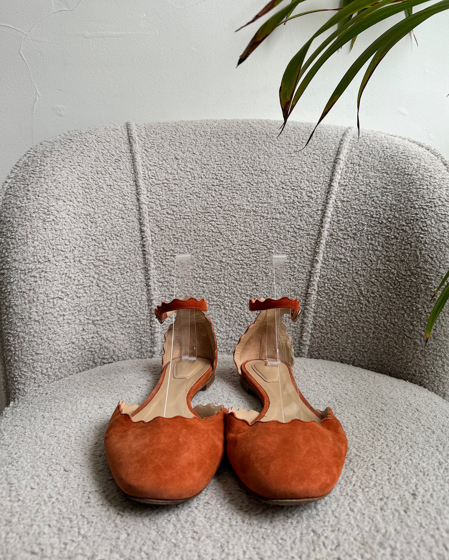 SALE Rust Suede Flats ~ Size 5