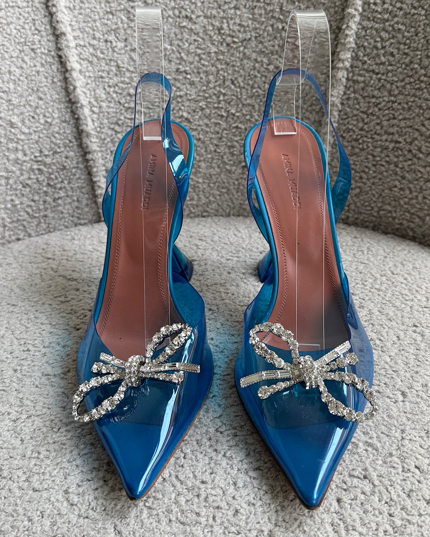 Blue Rosie Glass Slingbacks ~ Size 6.5