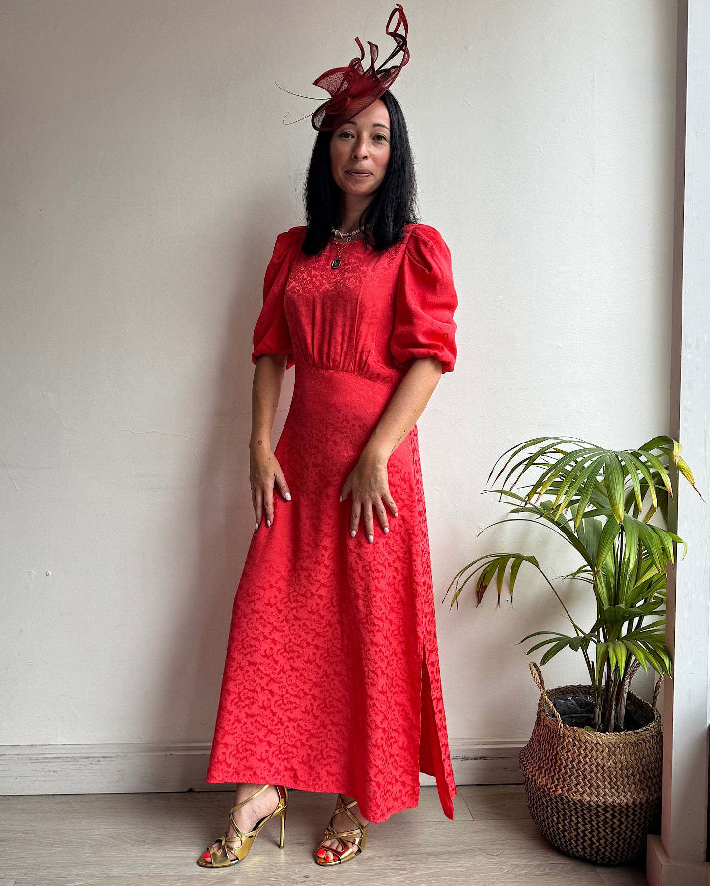 Fee Gee Coral Dress ~ Size 8