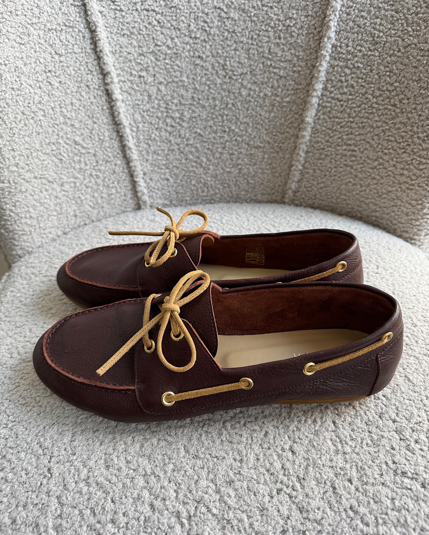Oxblood Boat Loafers ~ Size 6.5