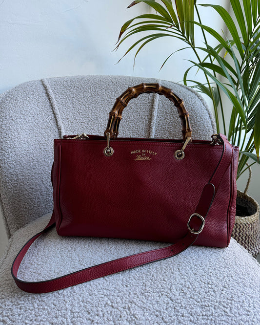 Dark Red Diana Tote