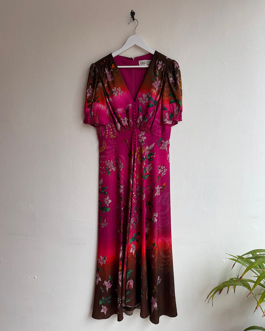 Saloni Silk Dress ~ Size 16