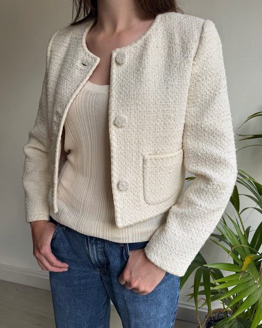 Cream Jacket ~ Size 10