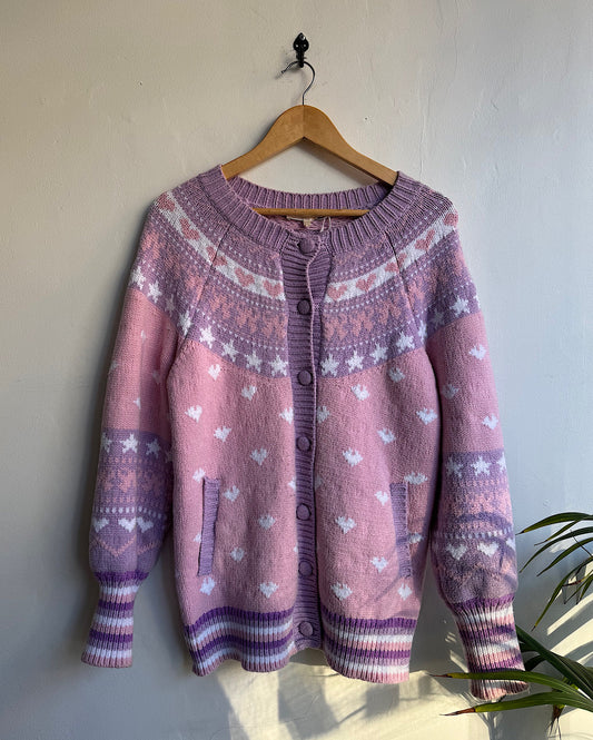 SALE Pink & Lilac Cardi ~ Size XS/S