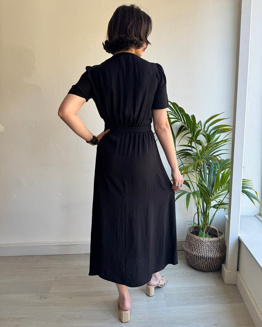 Black Wrap Dress ~ Size 10