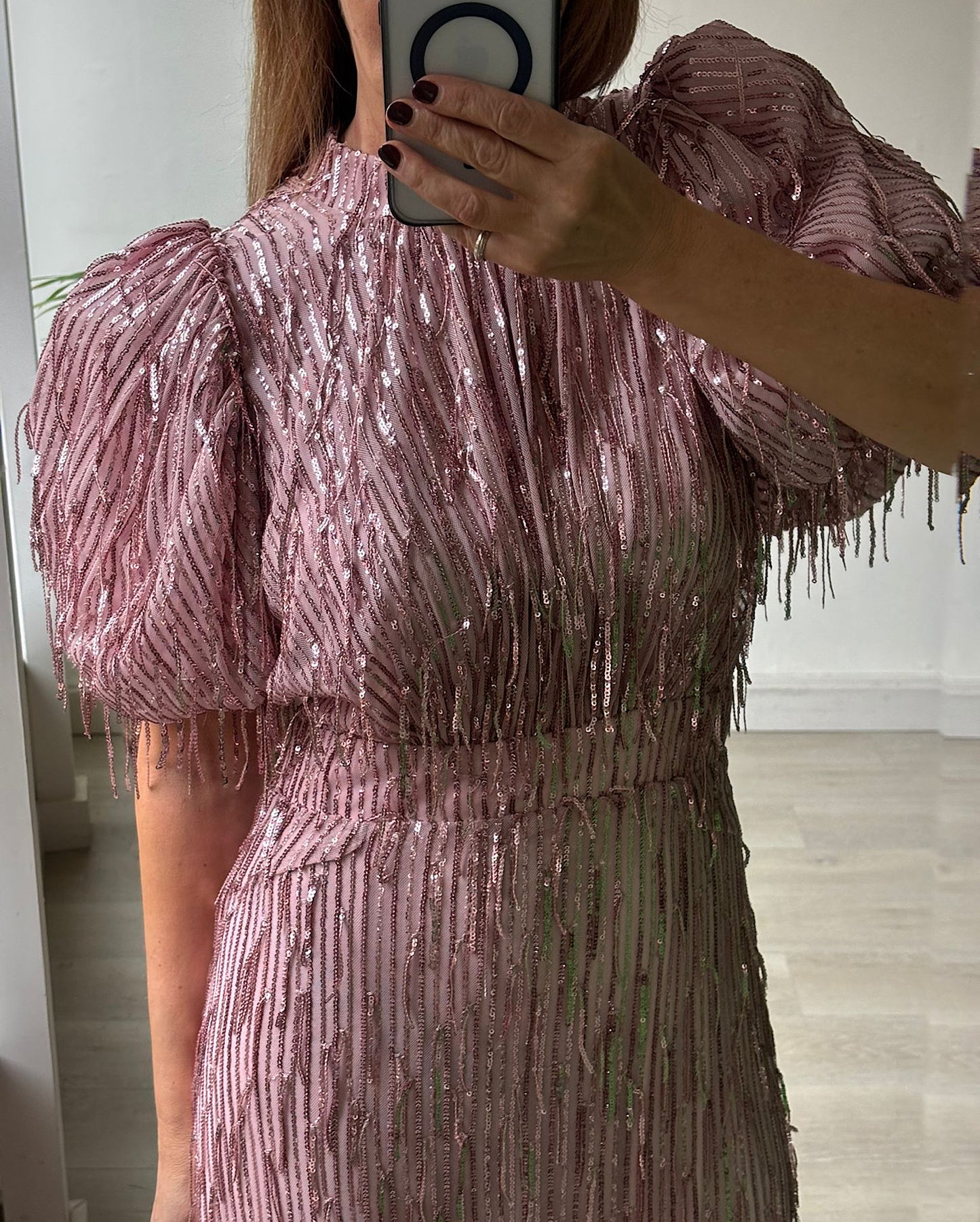 Pink Sequin Dress ~ Size 12