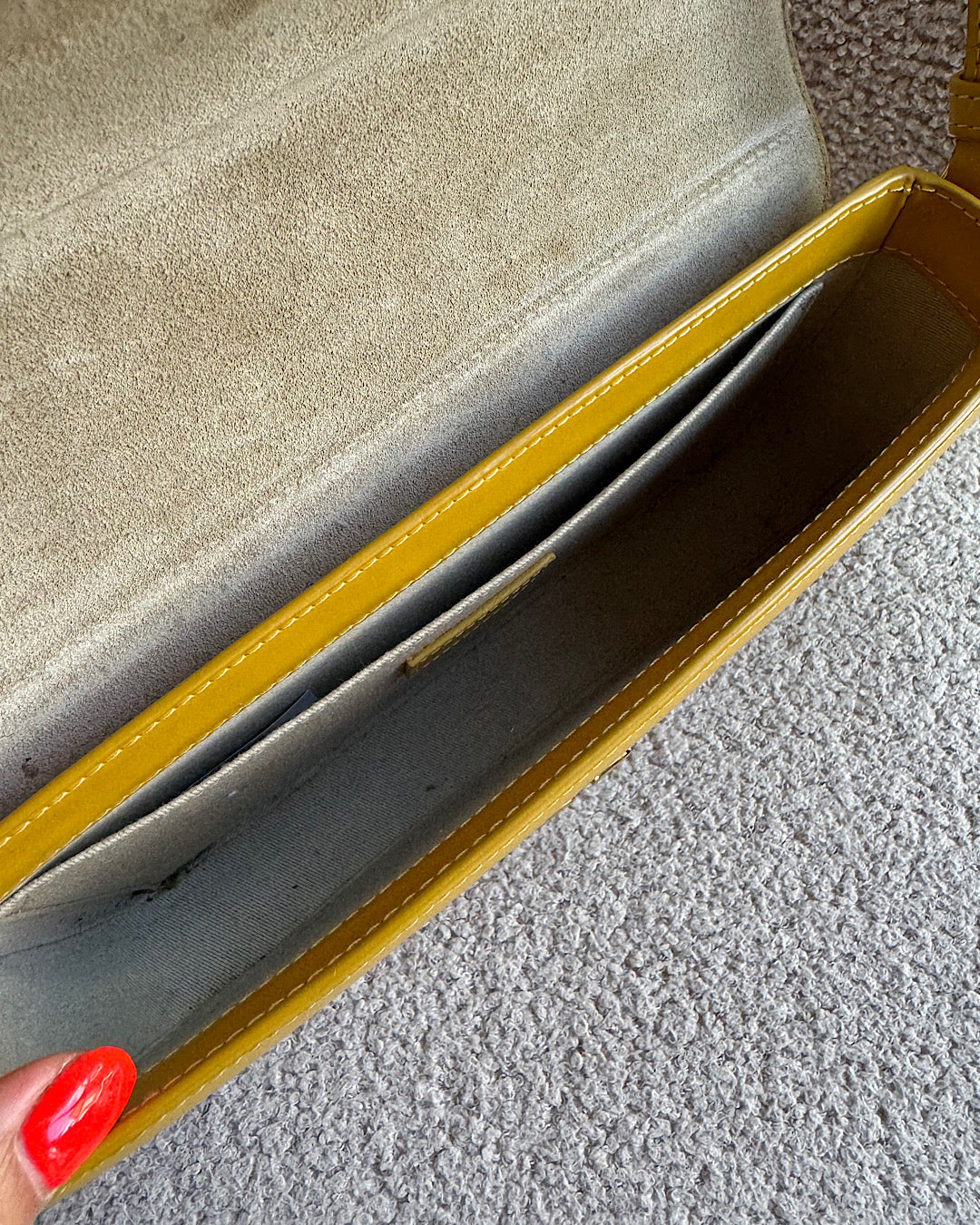 APC Mustard Leather Shoulder Bag